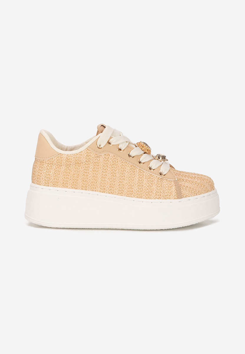 Havania v2 bézs telitalpú platform sneaker