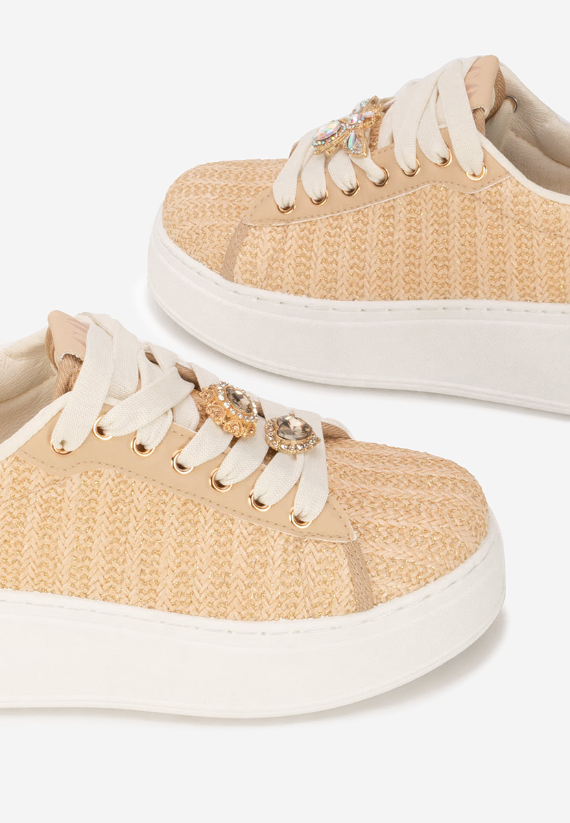 Havania v2 bézs telitalpú platform sneaker