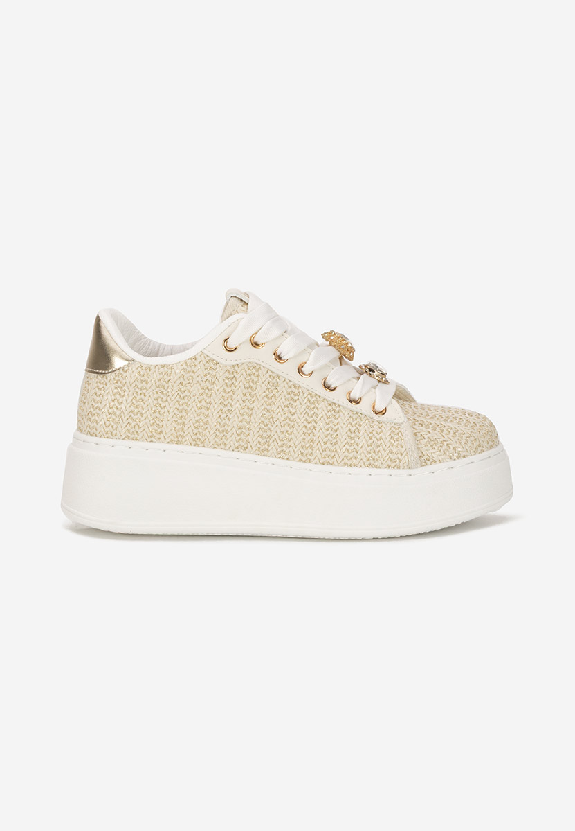 Havania bézs telitalpú platform sneaker