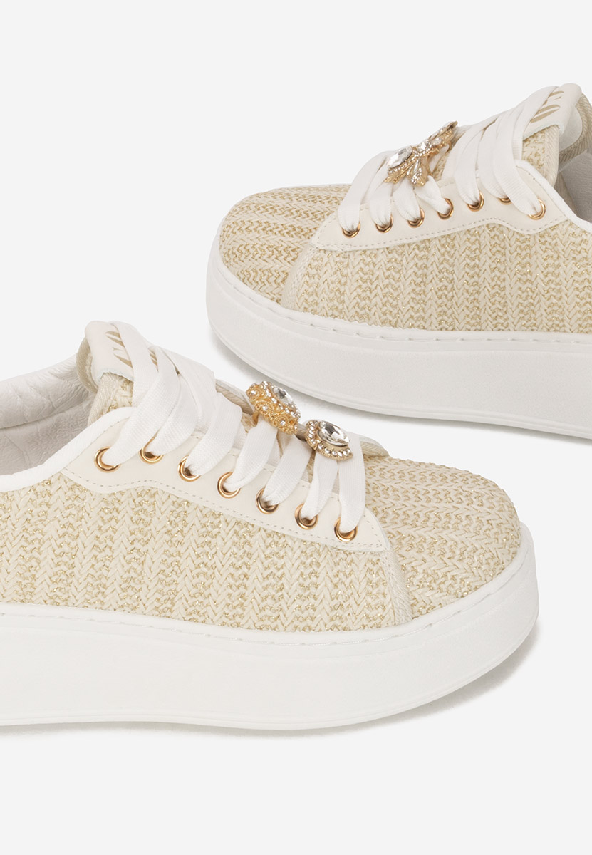 Havania bézs telitalpú platform sneaker