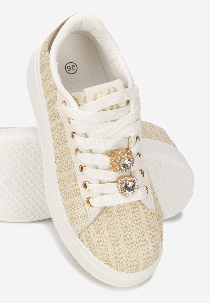 Havania bézs telitalpú platform sneaker