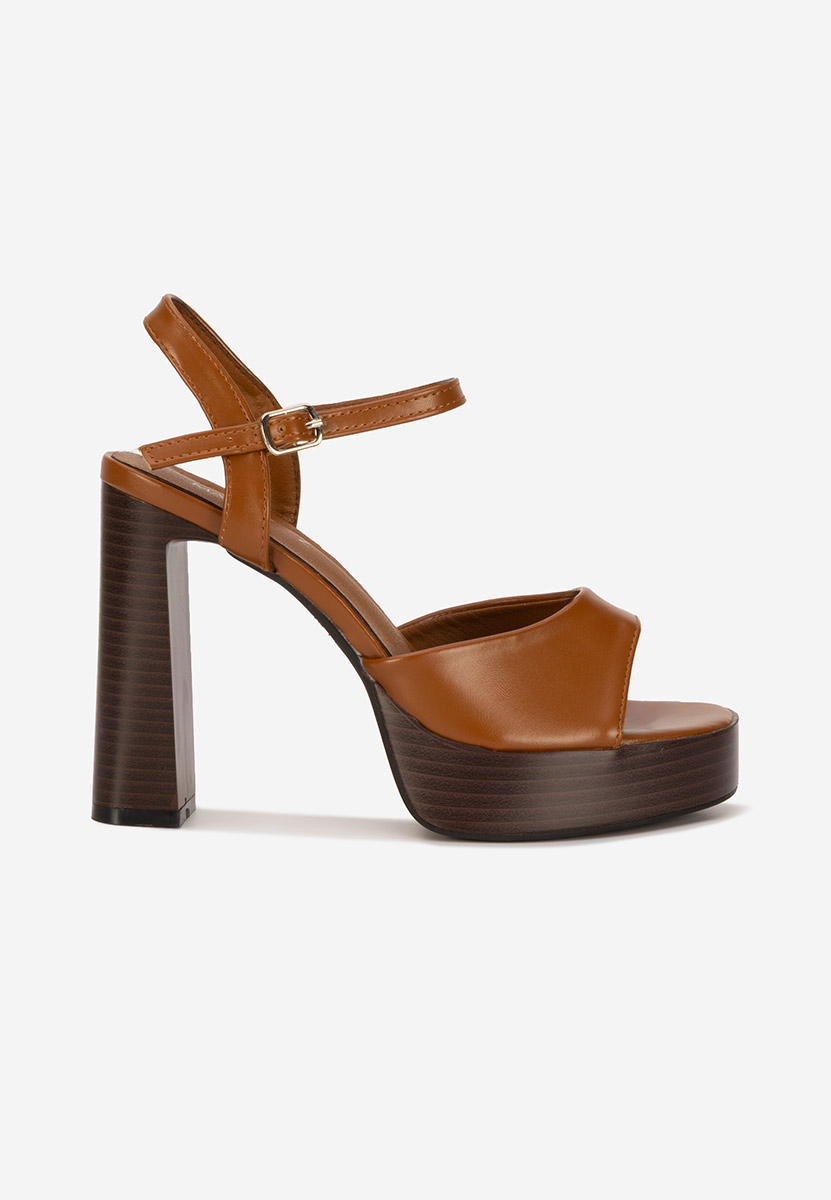 Kady camel magas talpú szandál