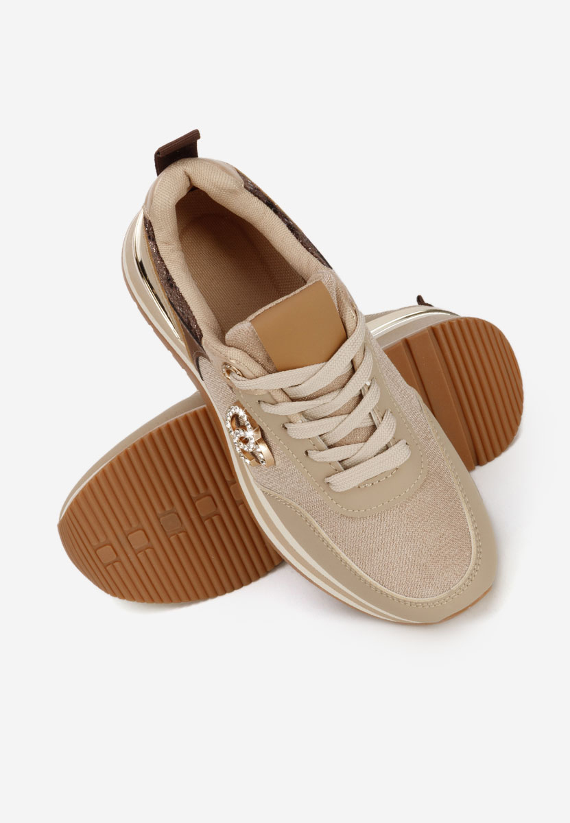 Liliza khaki telitalpú platform sneaker