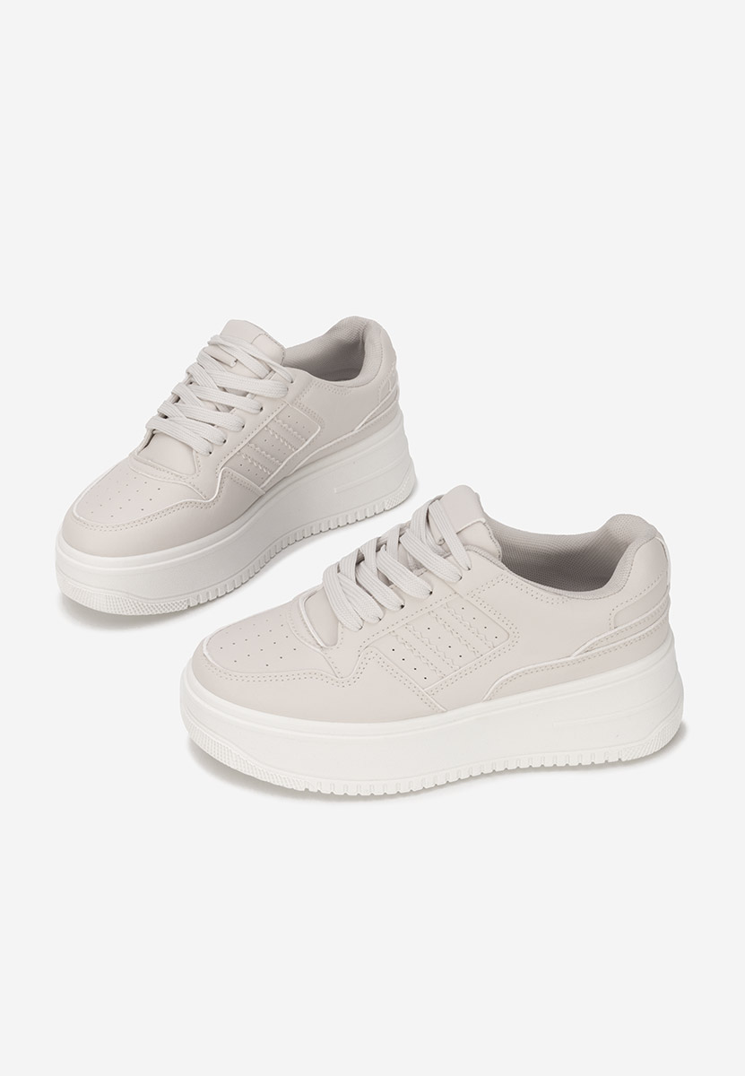 Liorna bézs telitalpú platform sneaker