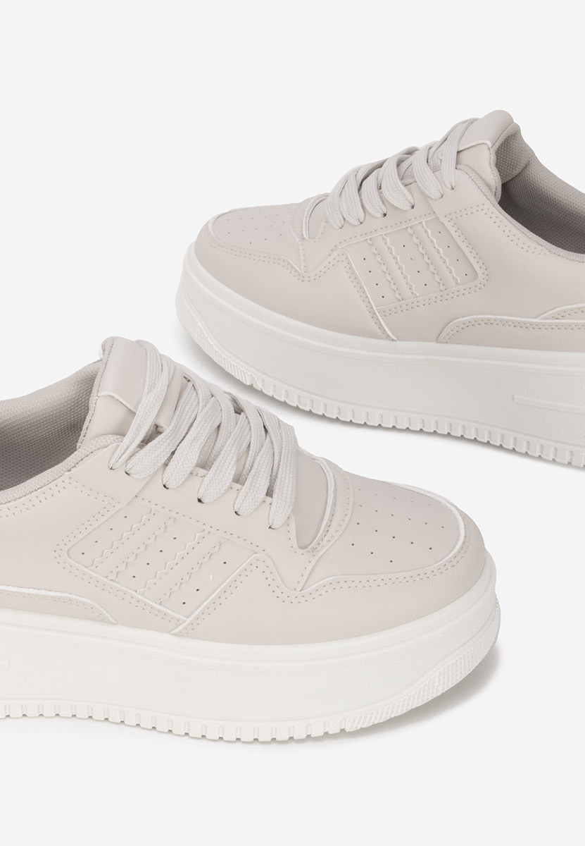Liorna bézs telitalpú platform sneaker