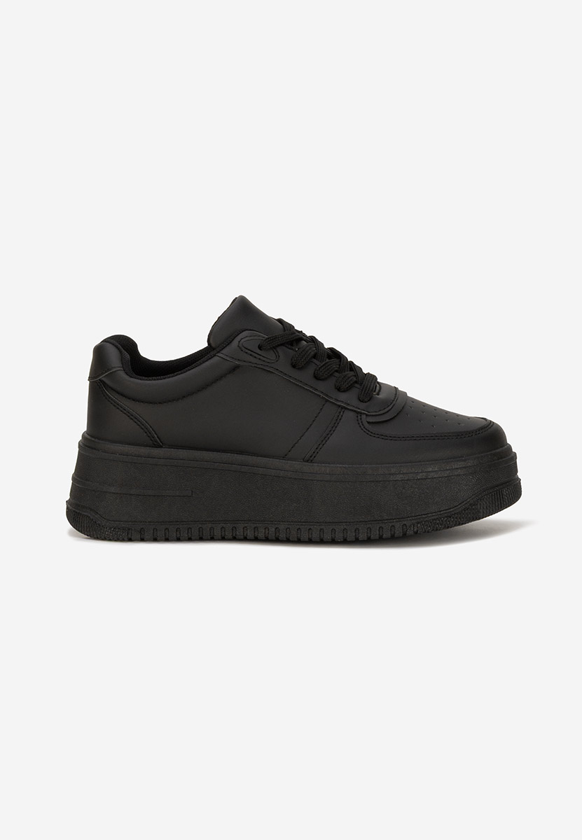 Seminia fekete telitalpú platform sneaker