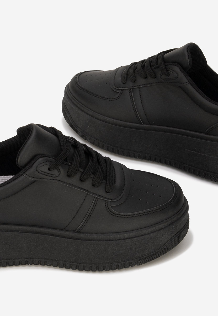 Seminia fekete telitalpú platform sneaker