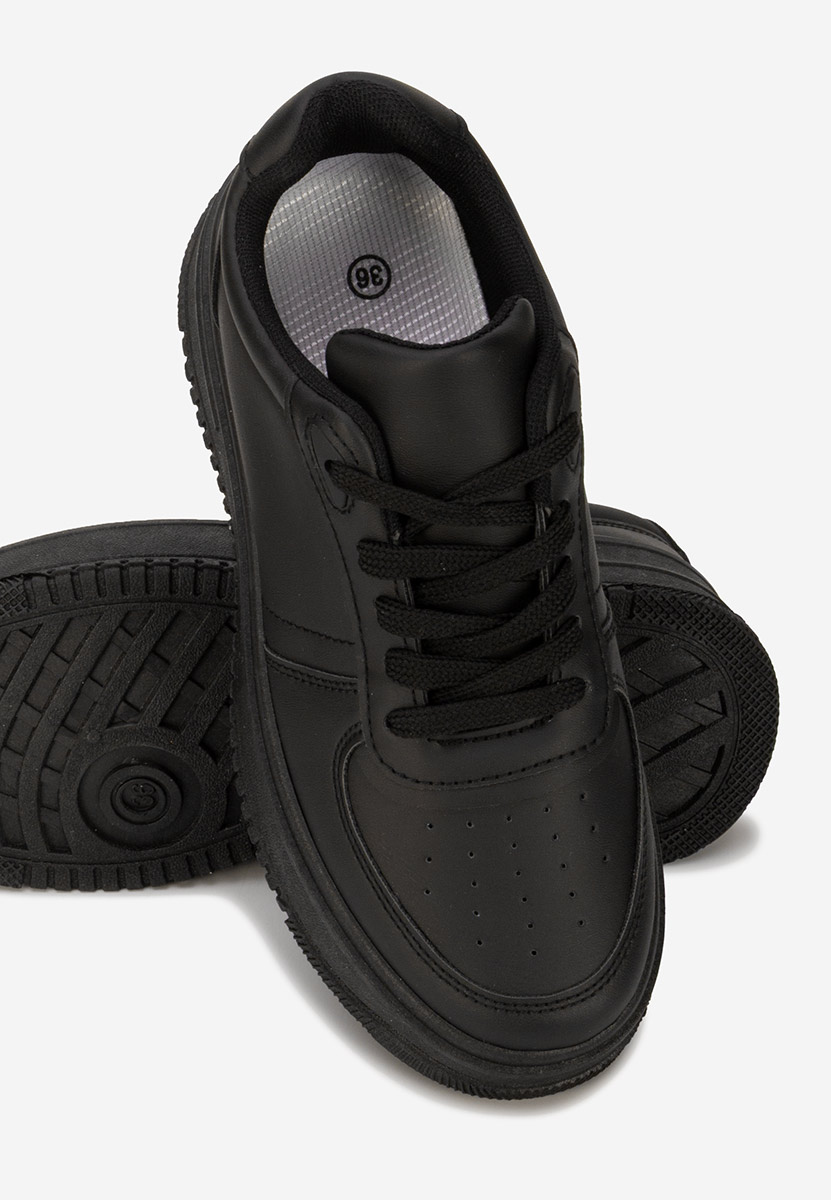 Seminia fekete telitalpú platform sneaker