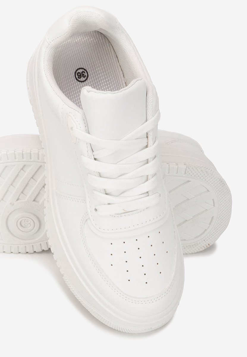 Seminia fehér telitalpú platform sneaker