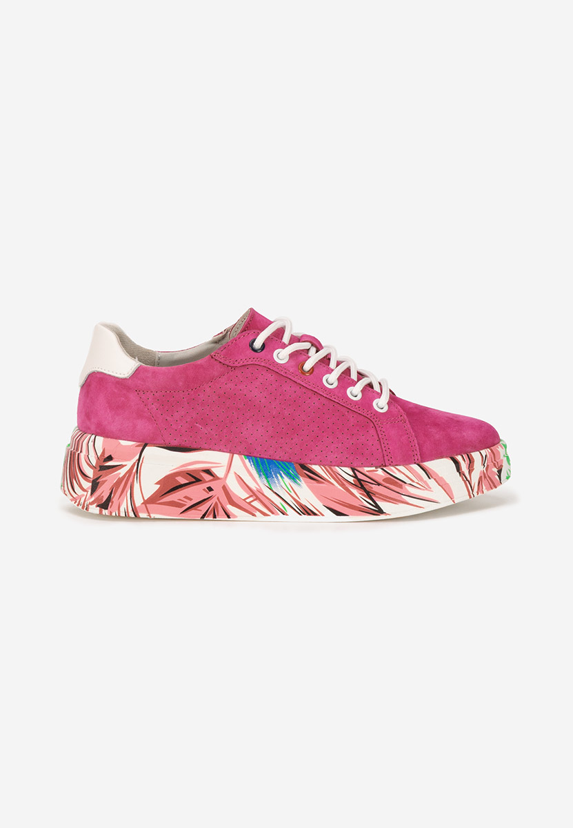 Sandrina fuxia női bőr sneaker