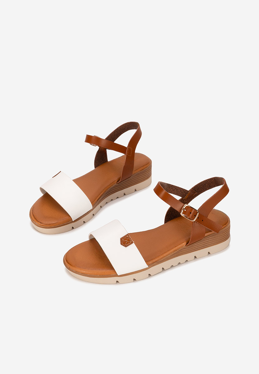 Rabielia fehér platform szandál