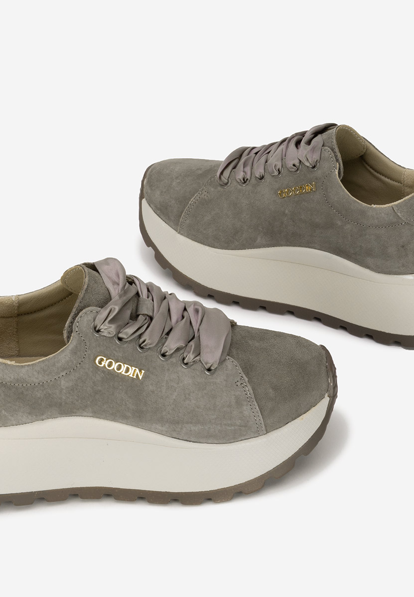 Gonelia khaki női bőr sneaker