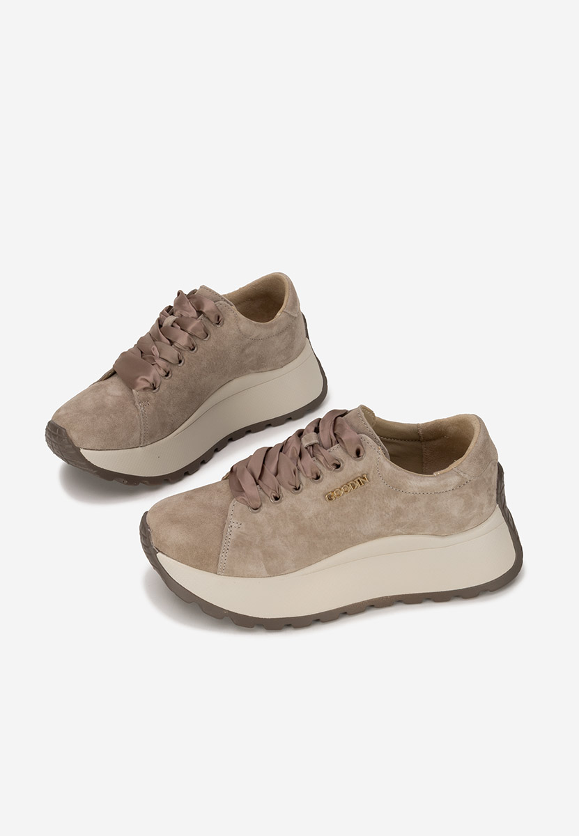 Gonelia barna női bőr sneaker