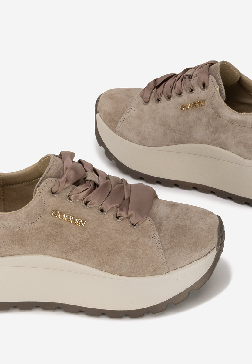 Gonelia barna női bőr sneaker
