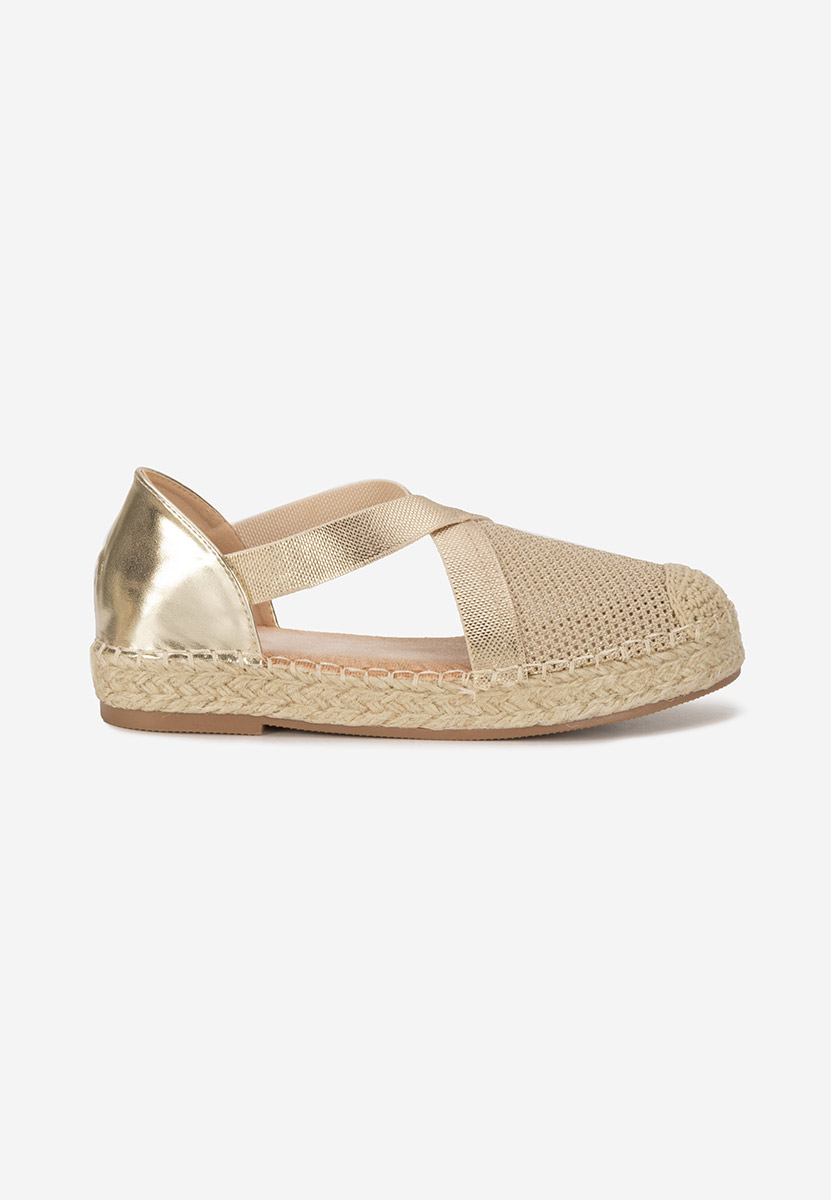 Fensy aranyszínü női espadrilles