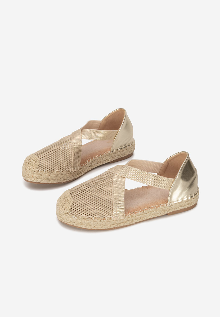 Fensy aranyszínü női espadrilles