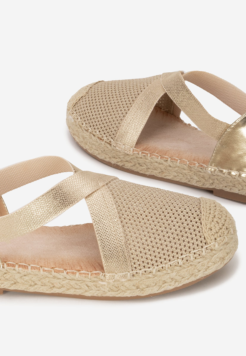 Fensy aranyszínü női espadrilles
