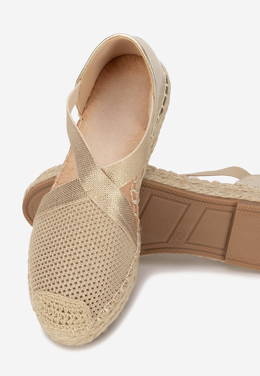 Fensy aranyszínü női espadrilles