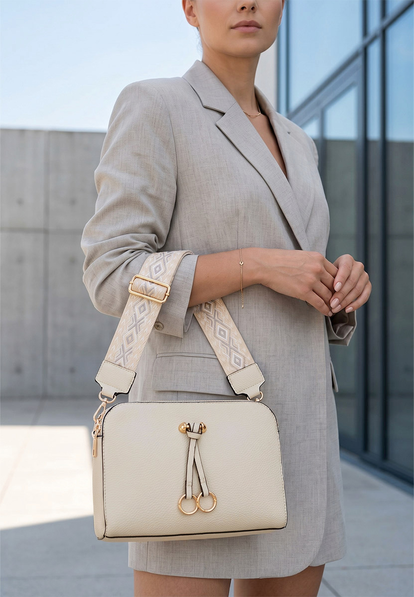 Vibrant bézs válltáska