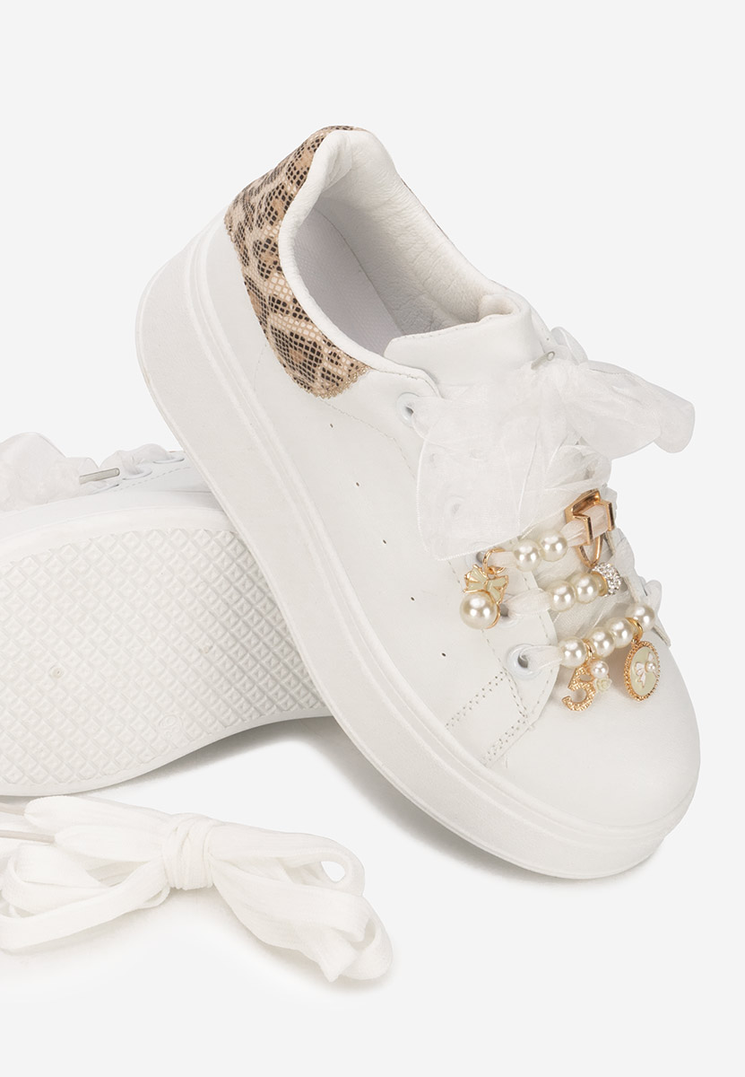 Cellia v3 fehér telitalpú platform sneaker