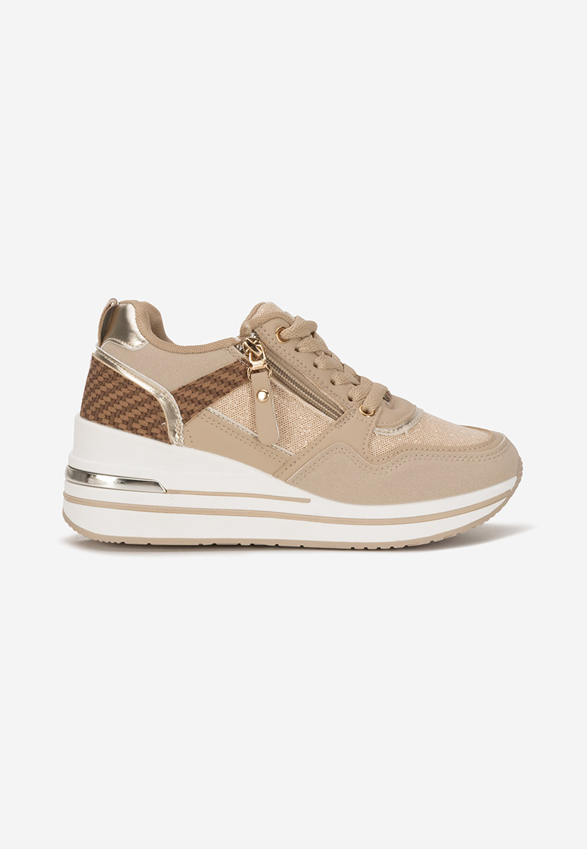 Snuvira khaki platform sneaker cipő 