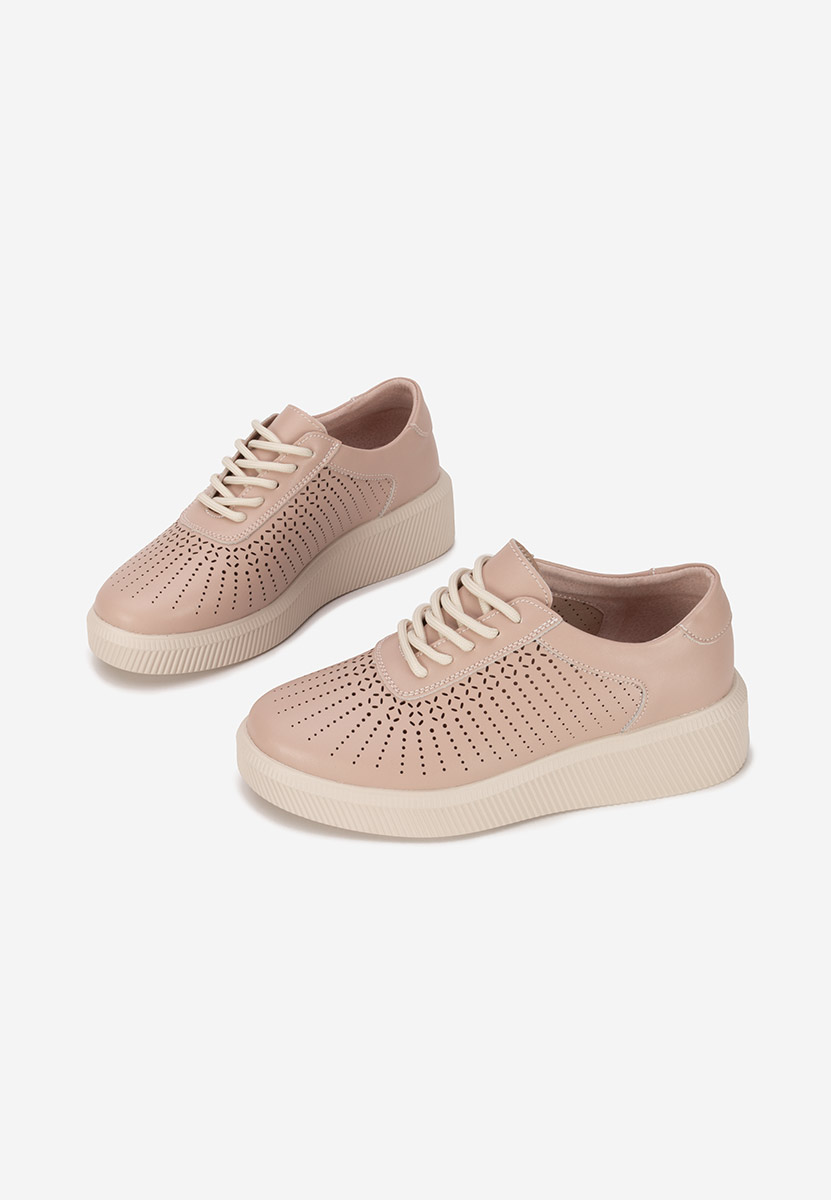 Oleiana rózsaszín női bőr sneaker