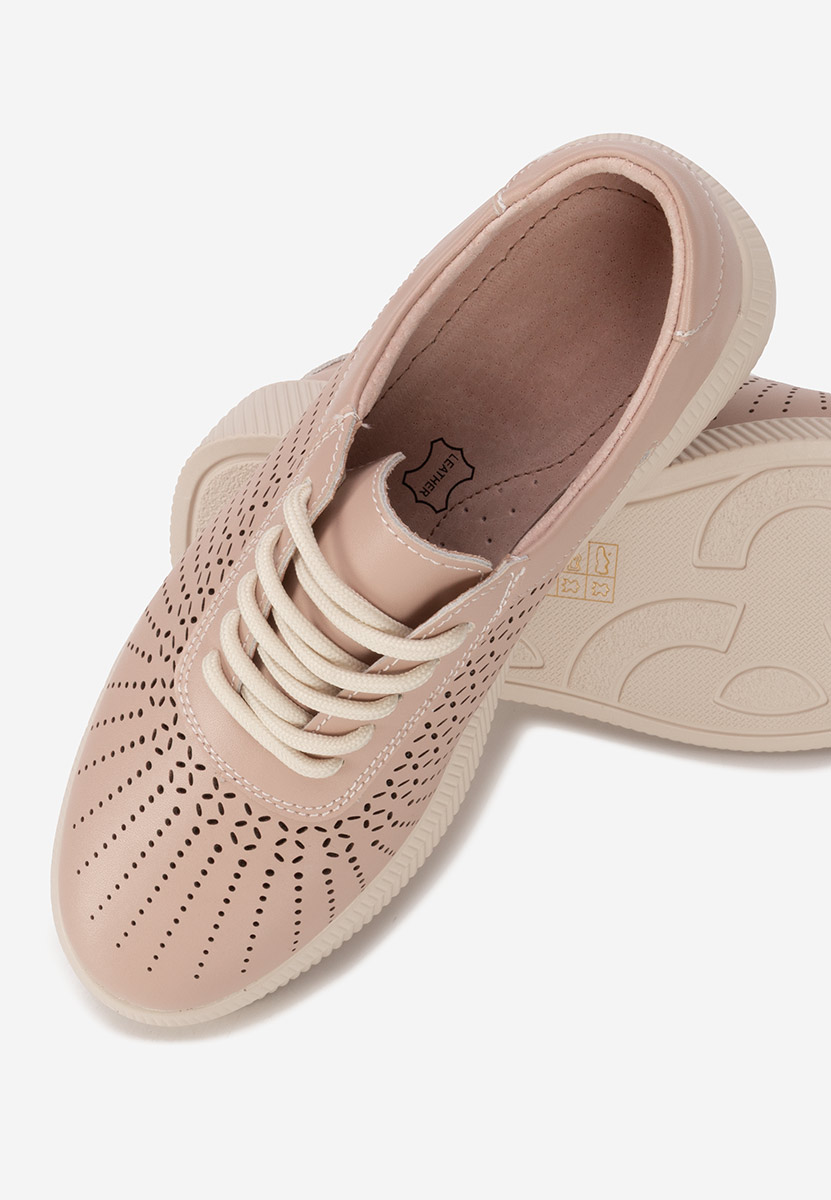 Oleiana rózsaszín női bőr sneaker