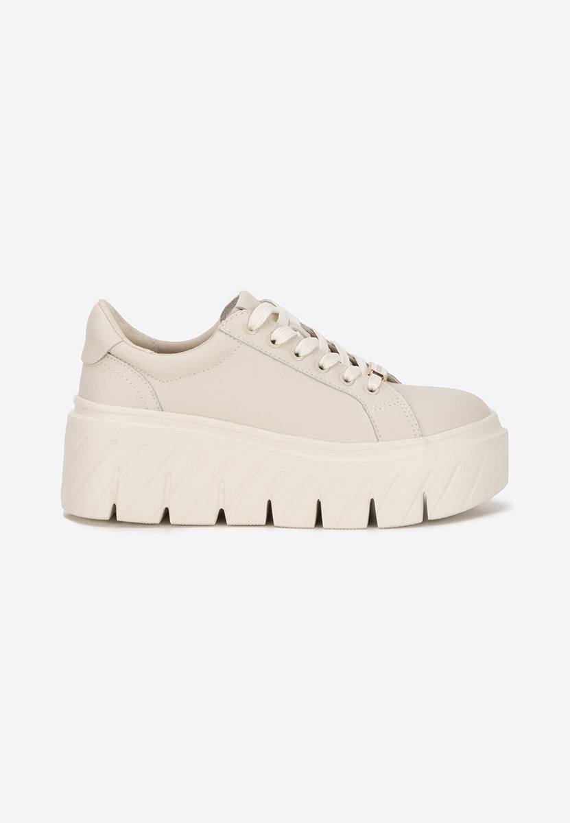 Nabashia v2 bézs női bőr sneaker