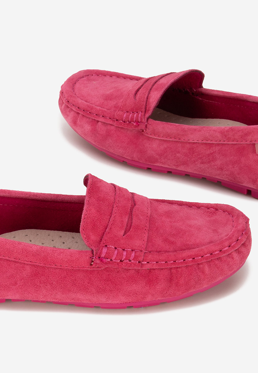 Dionesia fuxia bőr mokaszin női