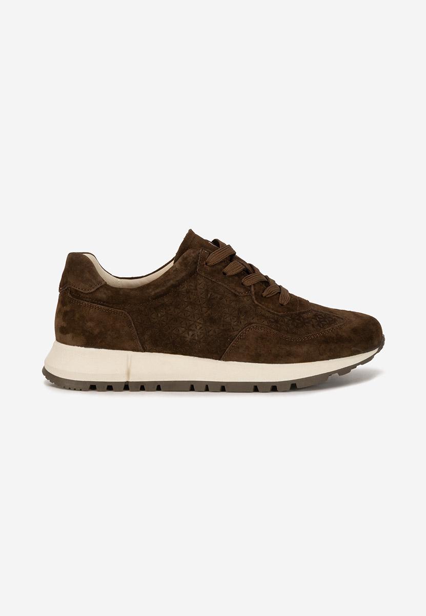 Alanea barna női bőr sneaker