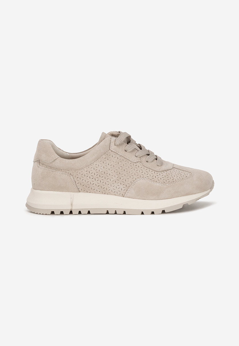 Alanea bézs női bőr sneaker