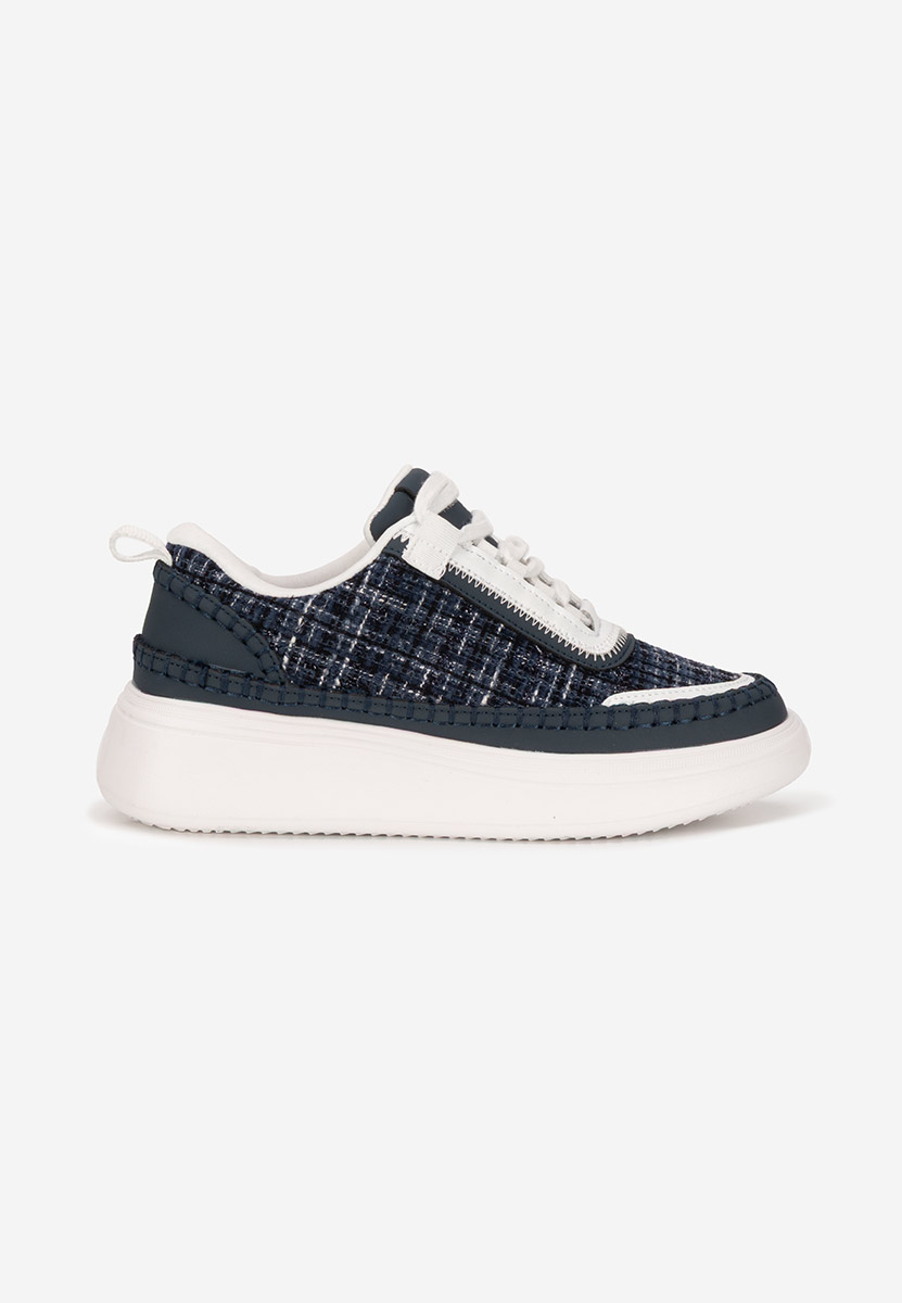 Elvia tengerészkék női bőr sneaker