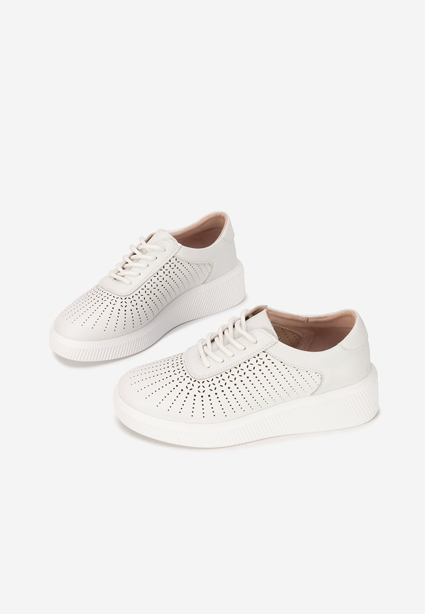 Oleiana fehér női bőr sneaker