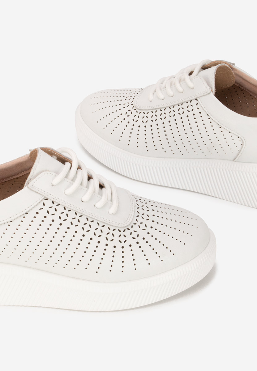 Oleiana fehér női bőr sneaker