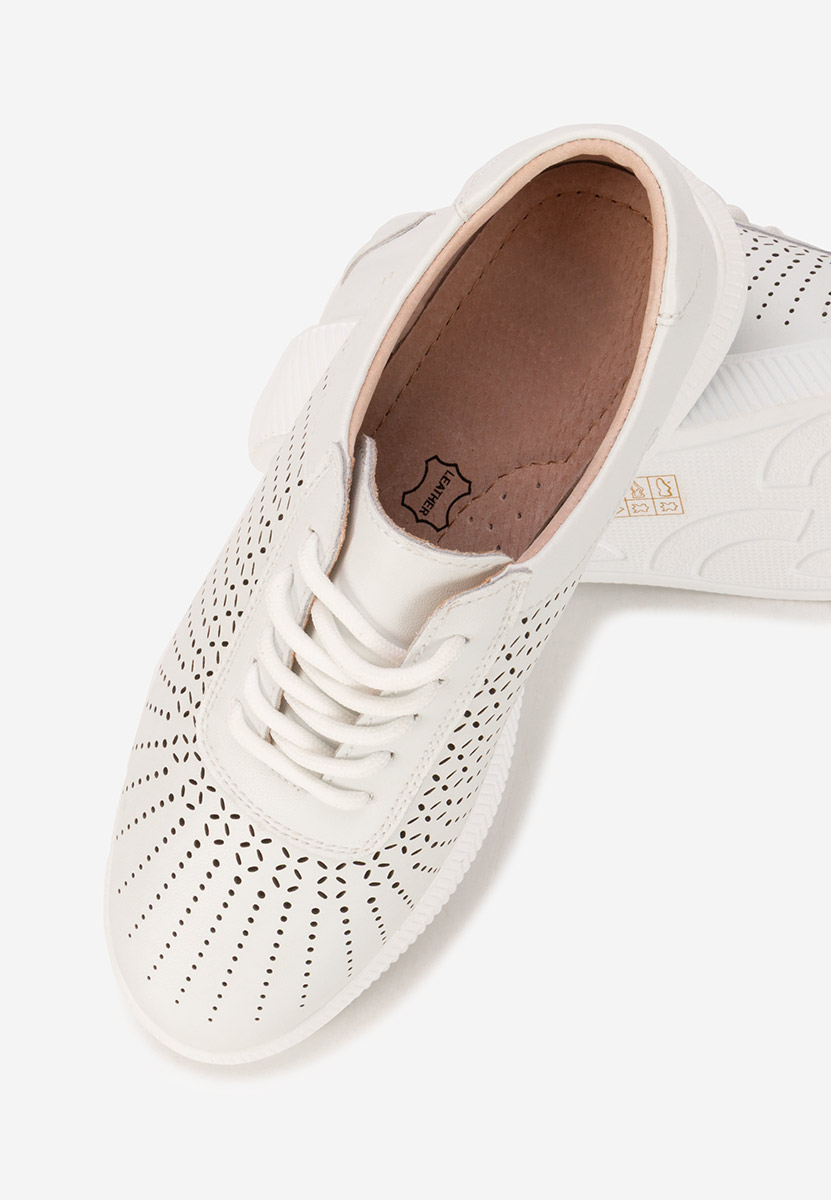 Oleiana fehér női bőr sneaker