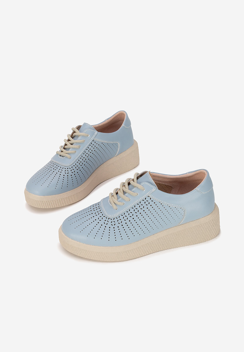 Oleiana kék női bőr sneaker