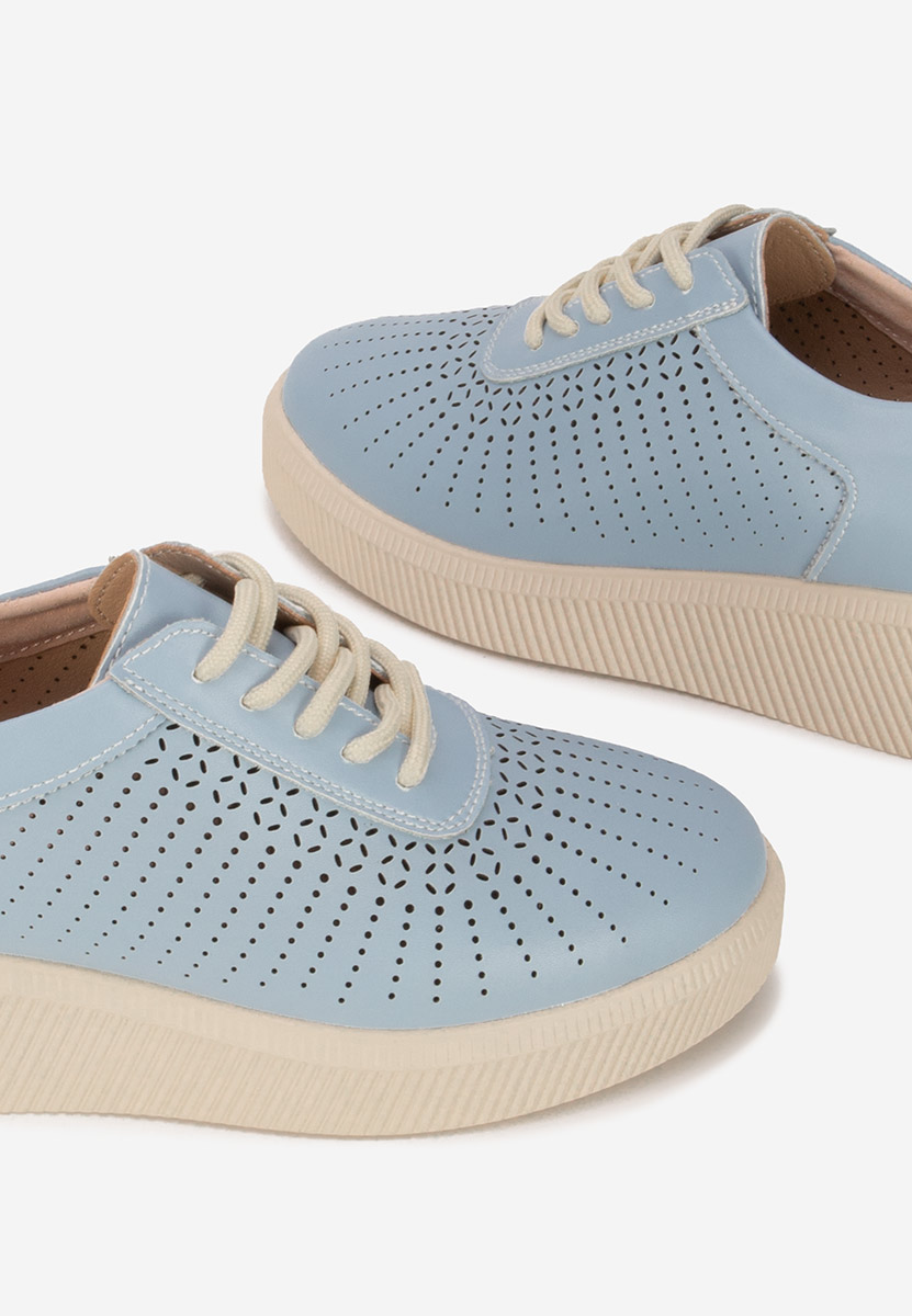 Oleiana kék női bőr sneaker