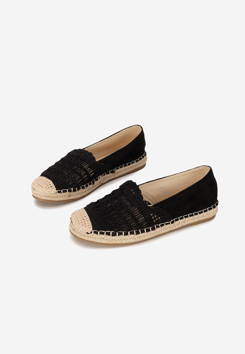 Henley fekete női espadrilles
