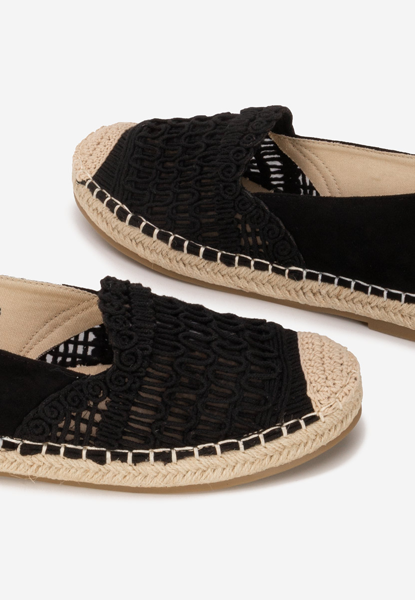 Henley fekete női espadrilles
