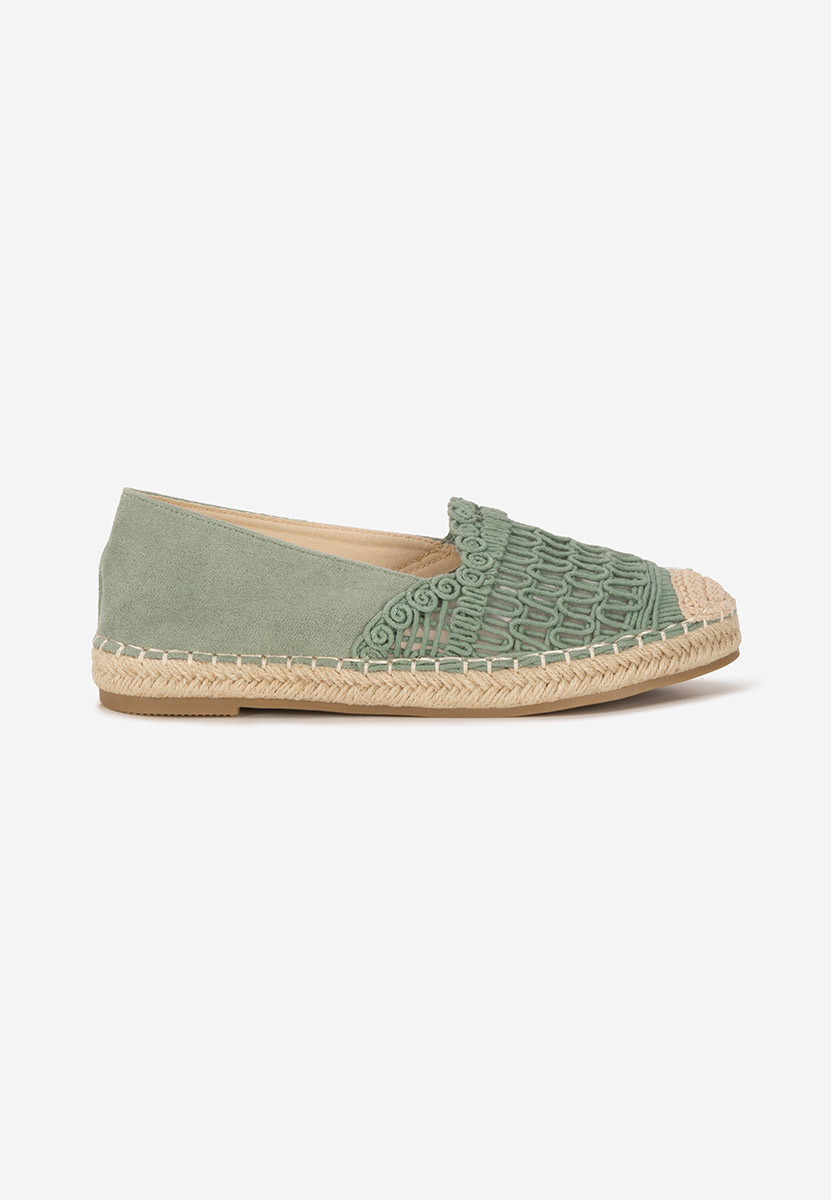 Henley zöld női espadrilles