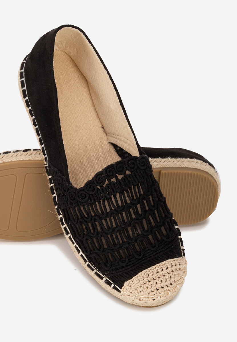 Henley fekete női espadrilles