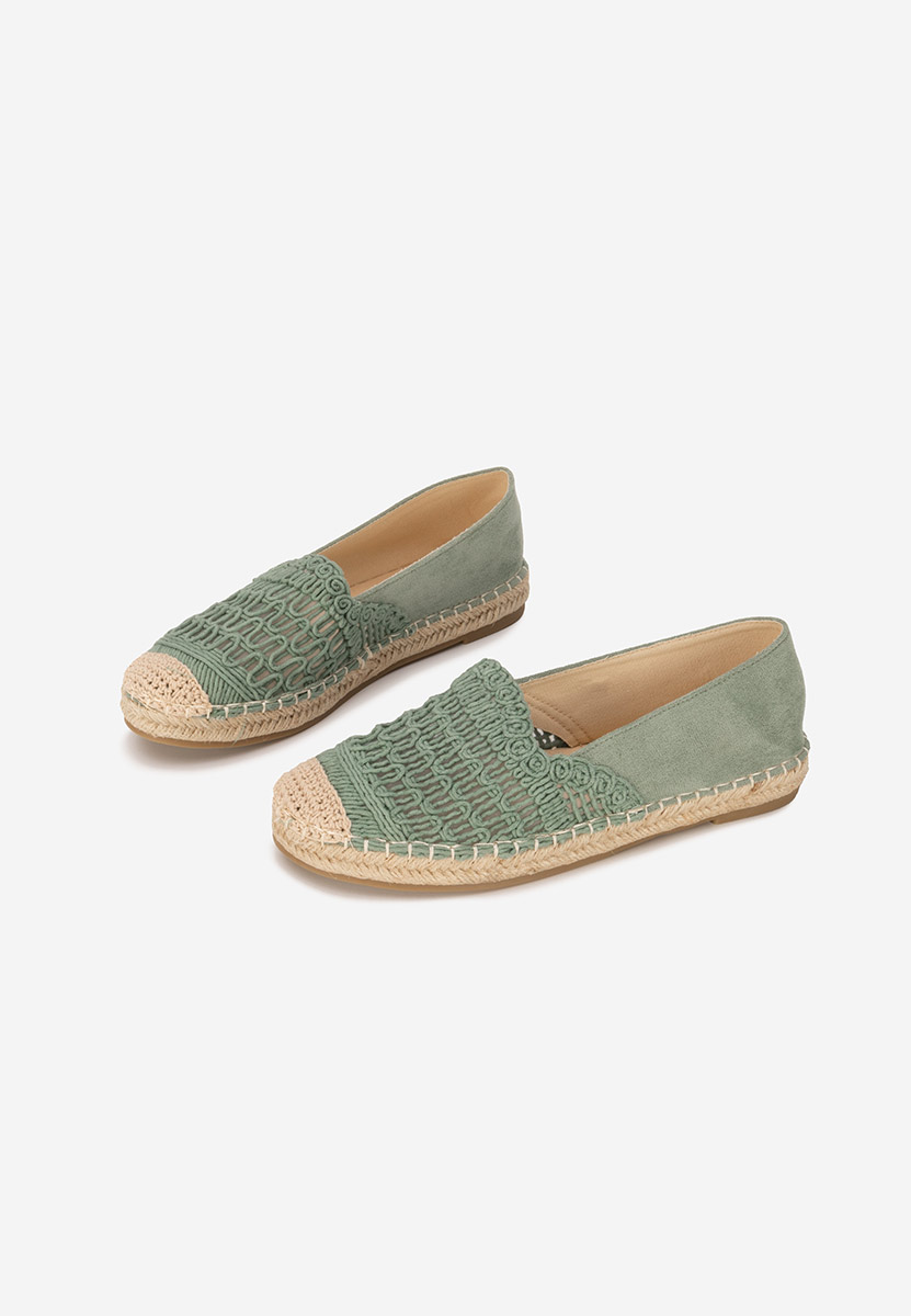 Henley zöld női espadrilles