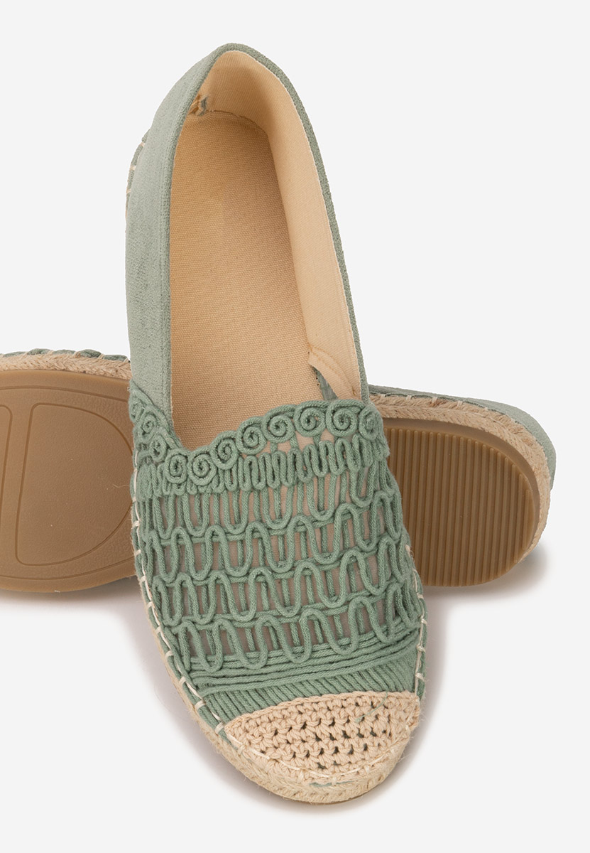 Henley zöld női espadrilles