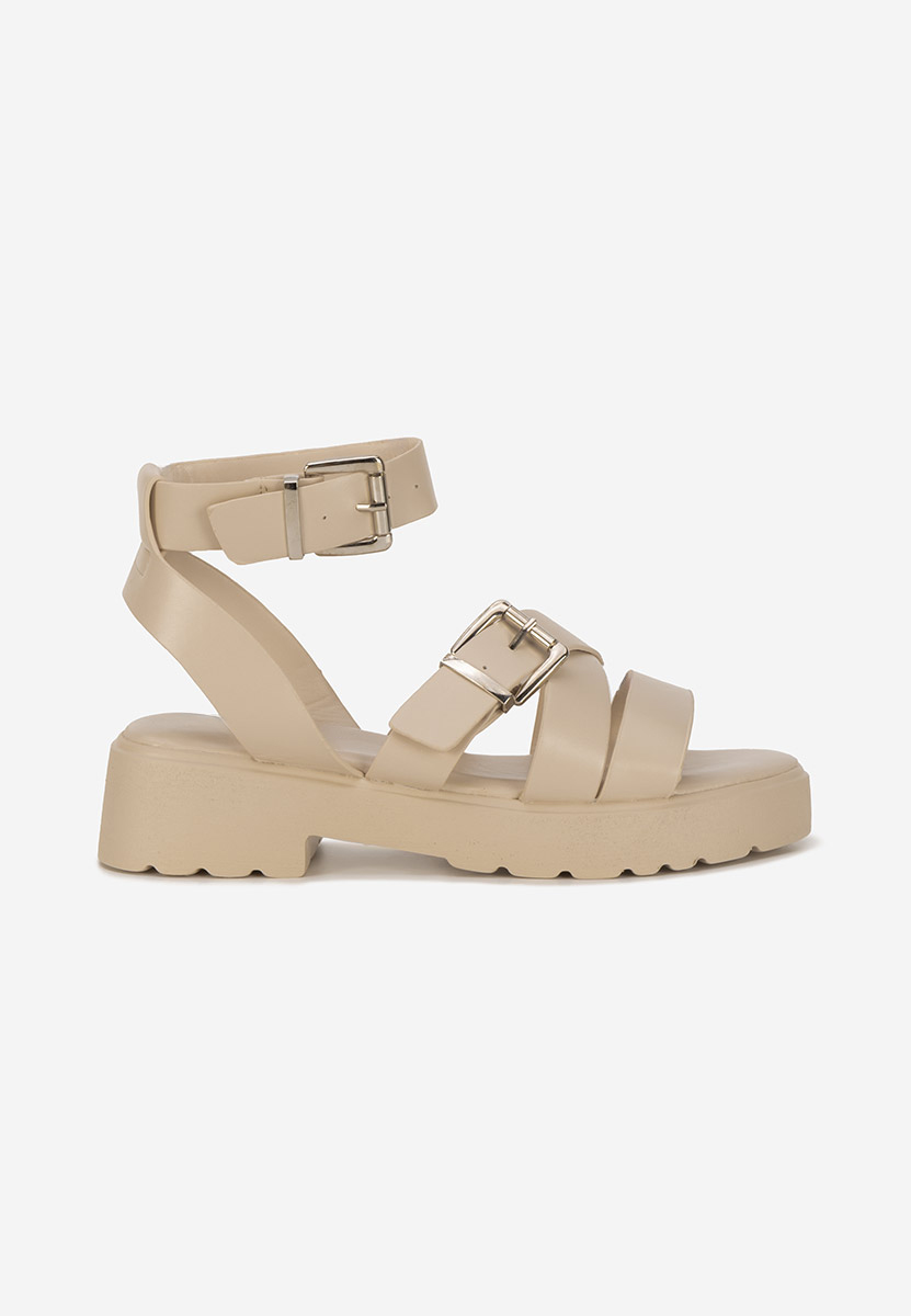 Betana khaki vastag talpú szandál