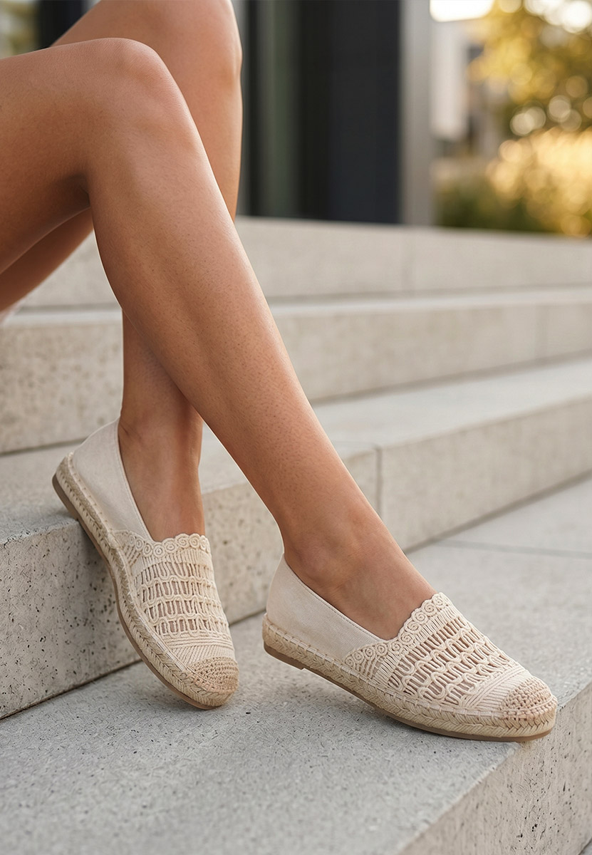 Henley bézs női espadrilles