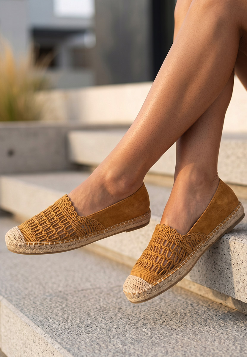 Henley camel női espadrilles