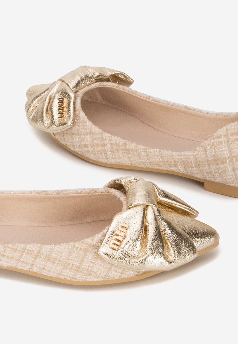 Cassiana bézs elegáns balerina 