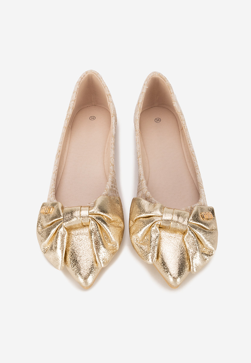 Cassiana bézs elegáns balerina 