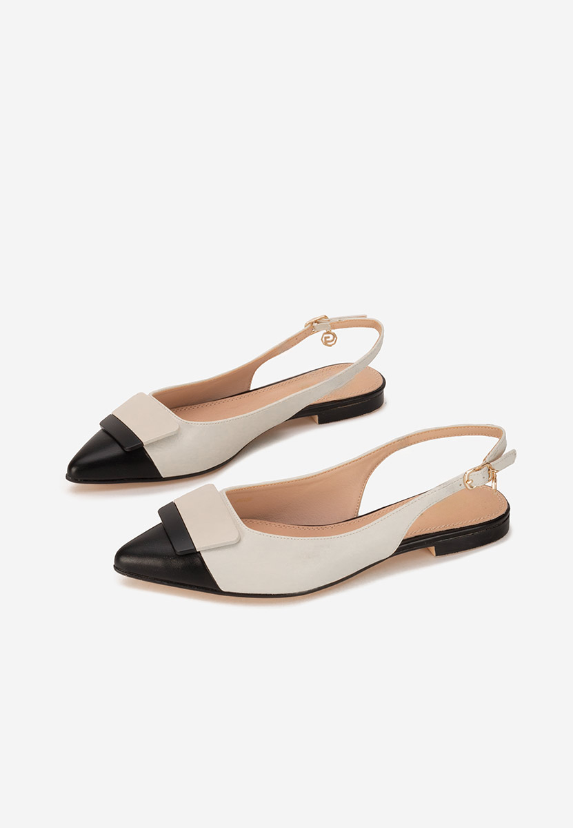 Alaida v3 bézs hegyes orrú balerina