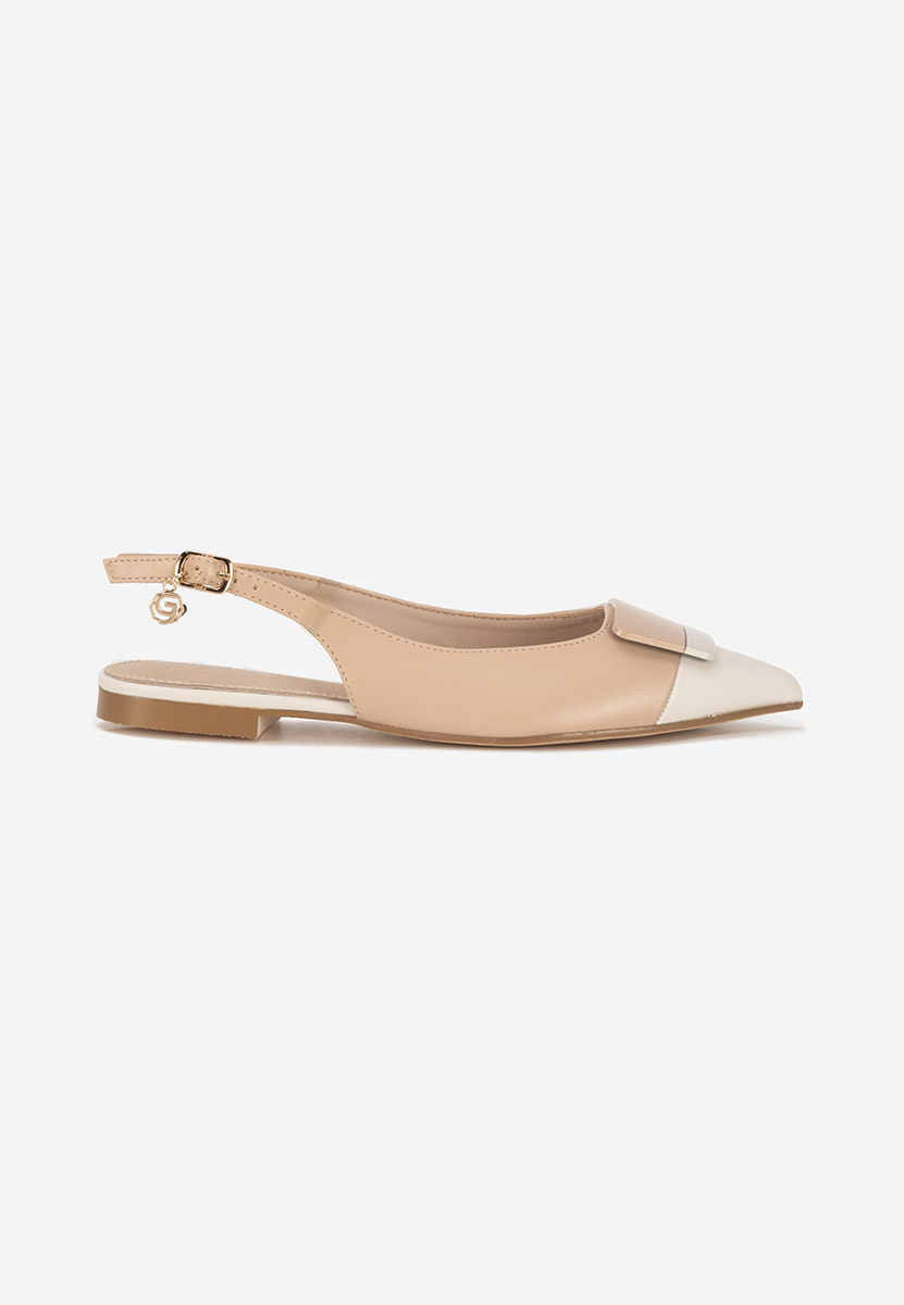 Alaida v1 bézs hegyes orrú balerina